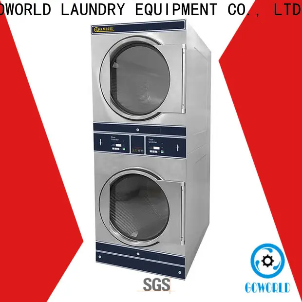 Low Noise stackable washer dryer combo commercial electric heating for fire brigade 1
