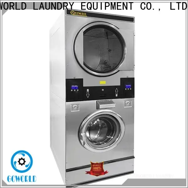 Low Noise stackable washer and dryer sets combo steam heating for school 1
