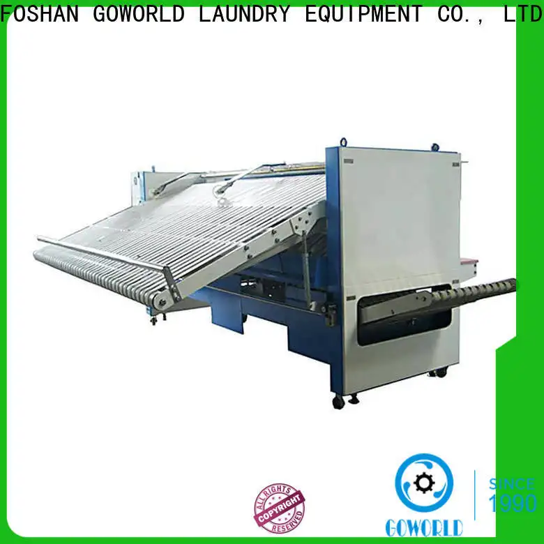 GOWORLD engineering automatic towel folder high speed for laundry factory 1