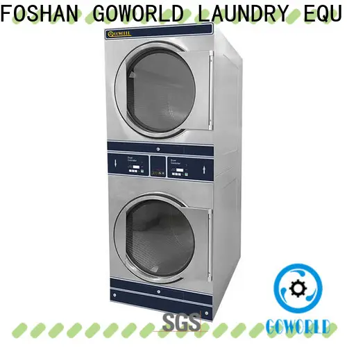 GOWORLD hotel stackable washer and dryer sets electric heating for fire brigade 1