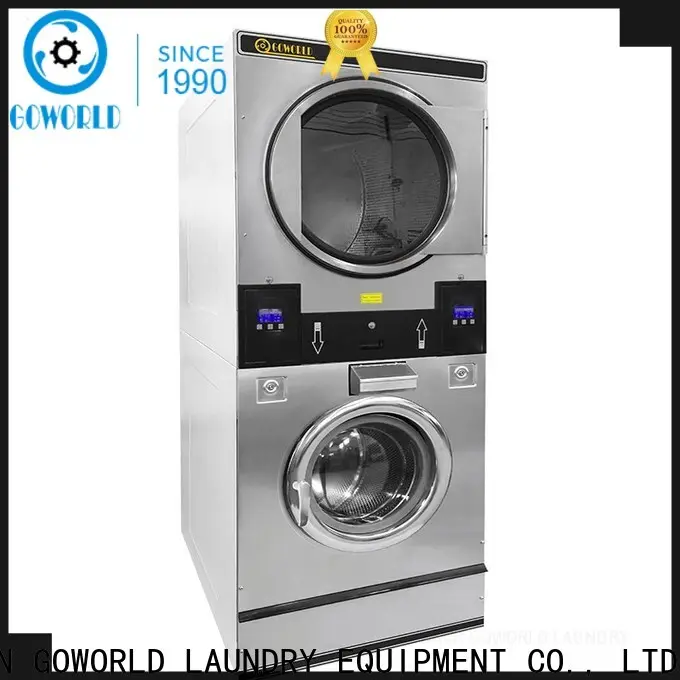 Manual stacking washer dryer drying electric heating for commercial laundromat 1