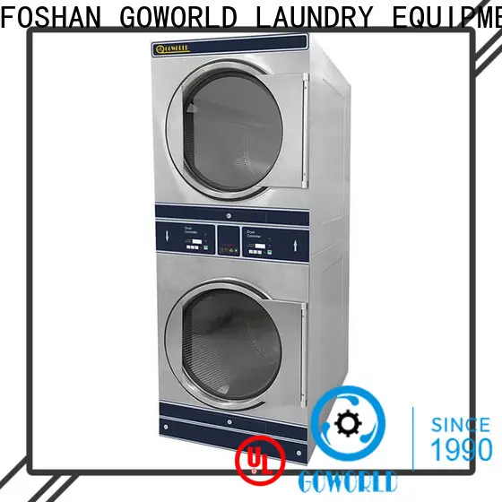 Manual stackable washer and dryer sets 8kg15kg LPG gas heating for hotel 1