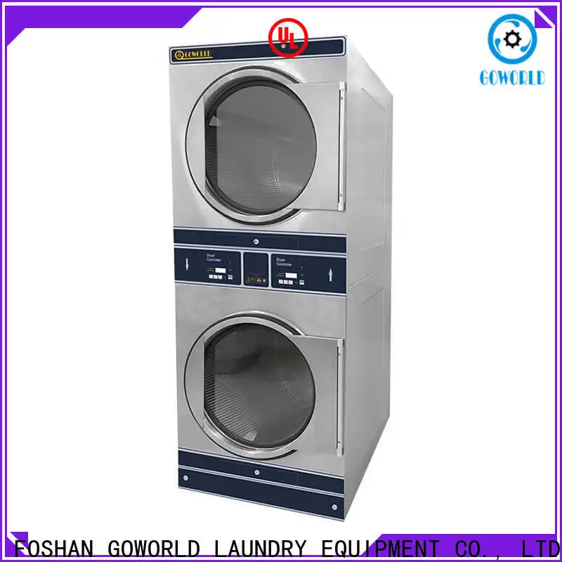 GOWORLD Manual stackable washer and dryer sets supplier for commercial laundromat 1