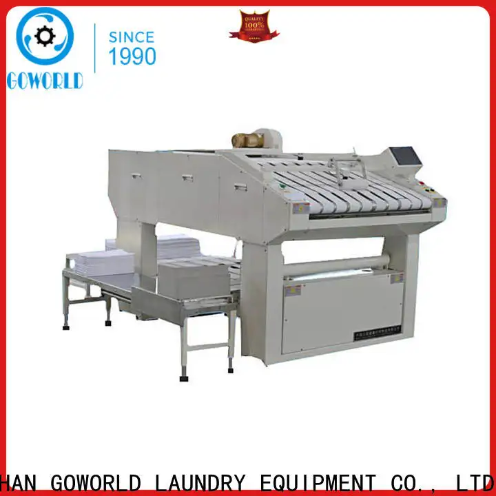 GOWORLD bedsheets folding machine high speed for laundry factory 1