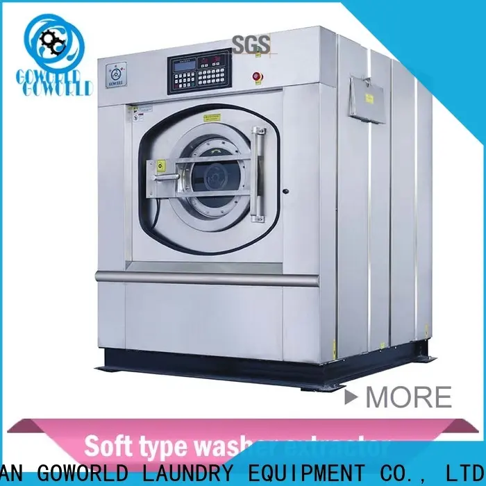 GOWORLD stainless steel semi automatic laundry machine Easy to control for Commercial laundromat47 1