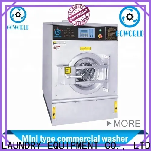 GOWORLD stainless steel semi automatic laundry machine Easy to control for Commercial laundromat68 1