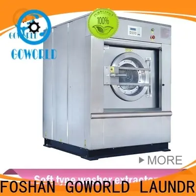 GOWORLD stainless steel semi automatic laundry machine Easy to control for Commercial laundromat110 1