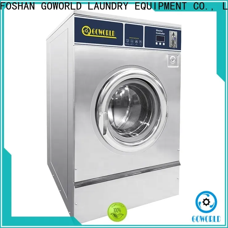 GOWORLD stainless steel semi automatic laundry machine Easy to control for Commercial laundromat124 1