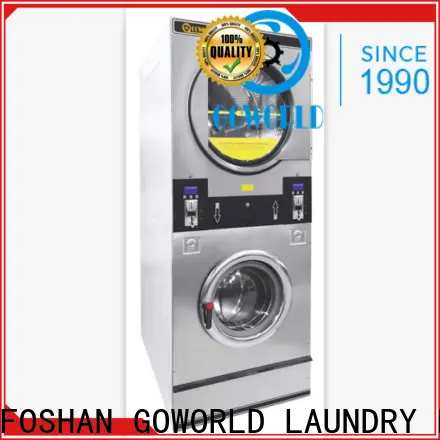 GOWORLD stainless steel semi automatic laundry machine Easy to control for Commercial laundromat134 1