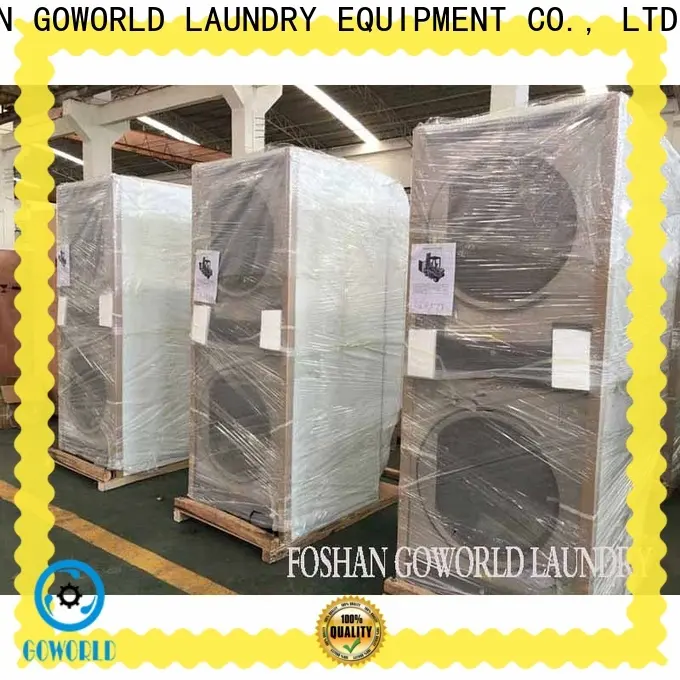 GOWORLD stainless steel semi automatic laundry machine Easy to control for Commercial laundromat148 1