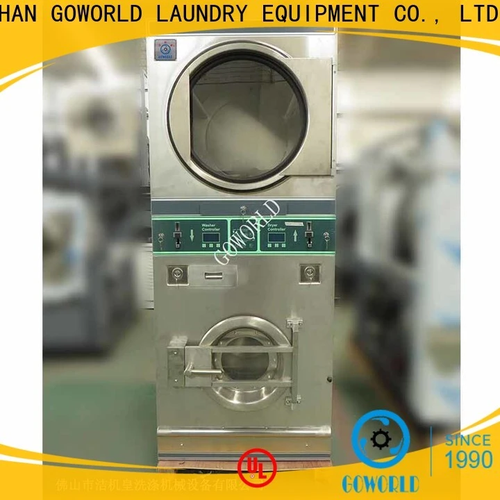 GOWORLD stainless steel semi automatic laundry machine Easy to control for Commercial laundromat168 1