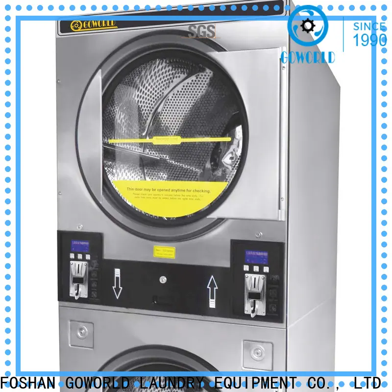 GOWORLD stainless steel semi automatic laundry machine Easy to control for Commercial laundromat198 1