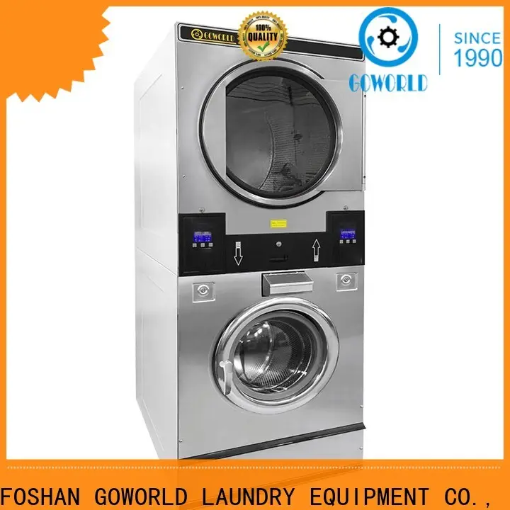 Easy Operated stacking washer dryer shop natural gas heating for commercial laundromat 1