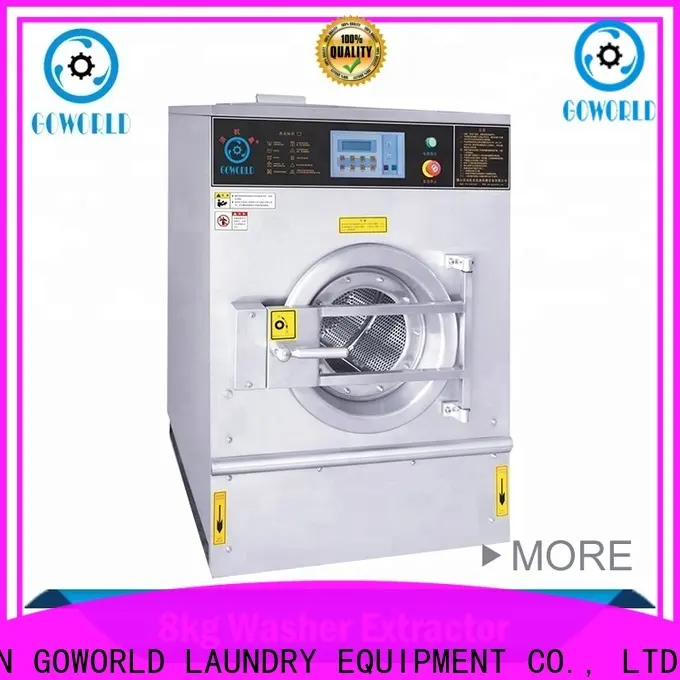 GOWORLD stainless steel semi automatic laundry machine Easy to control for Commercial laundromat237 1