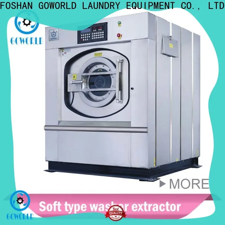 GOWORLD stainless steel semi automatic laundry machine Easy to control for Commercial laundromat250 1