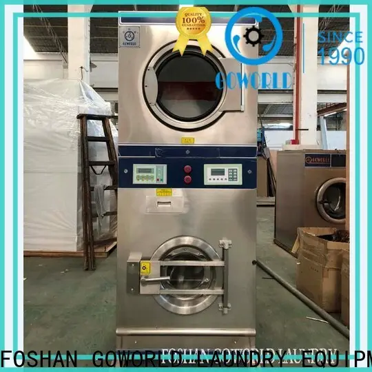 GOWORLD stainless steel semi automatic laundry machine Easy to control for Commercial laundromat253 1