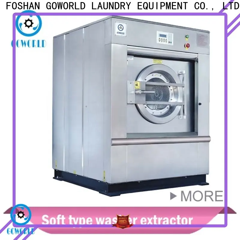 GOWORLD stainless steel semi automatic laundry machine Easy to control for Commercial laundromat308 1