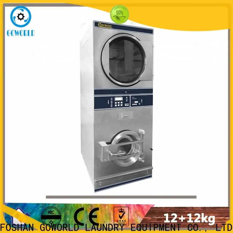 GOWORLD stainless steel semi automatic laundry machine Easy to control for Commercial laundromat378 1