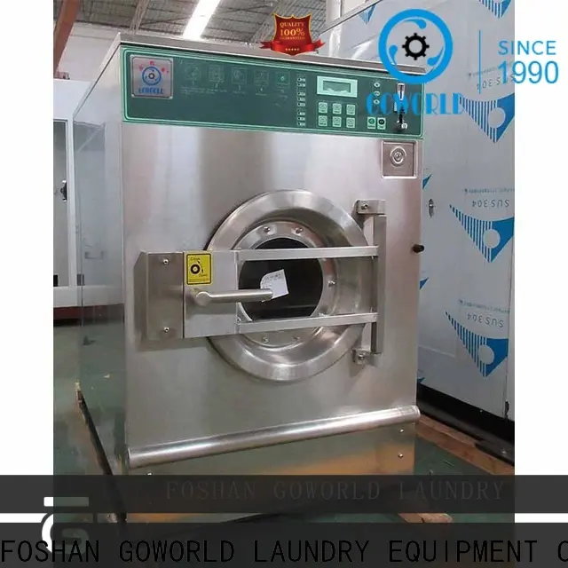 GOWORLD stainless steel semi automatic laundry machine Easy to control for Commercial laundromat401 1
