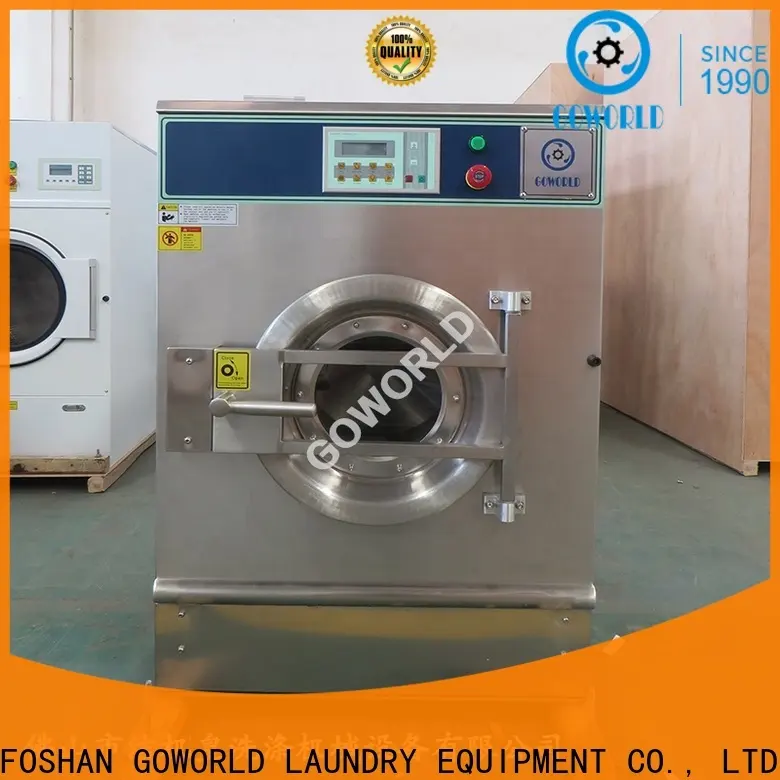 GOWORLD stainless steel semi automatic laundry machine Easy to control for Commercial laundromat412 1