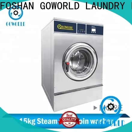 GOWORLD stainless steel semi automatic laundry machine Easy to control for Commercial laundromat446 1