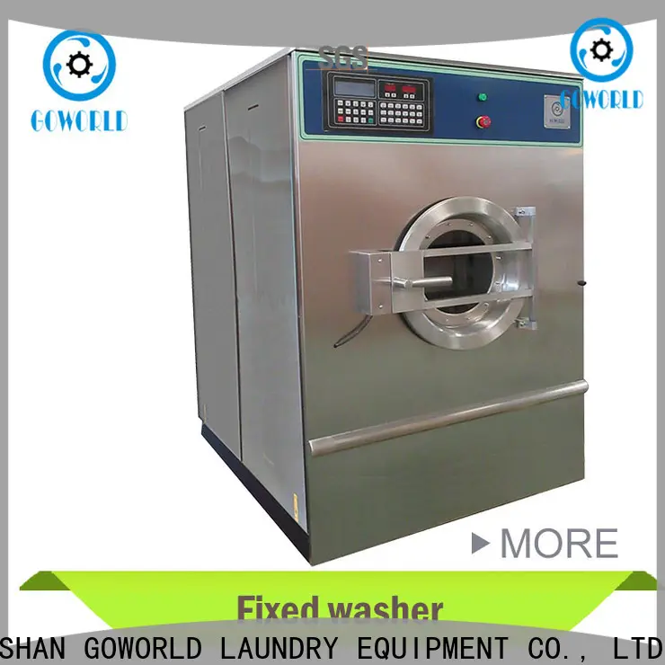 GOWORLD stainless steel semi automatic laundry machine Easy to control for Commercial laundromat512 1