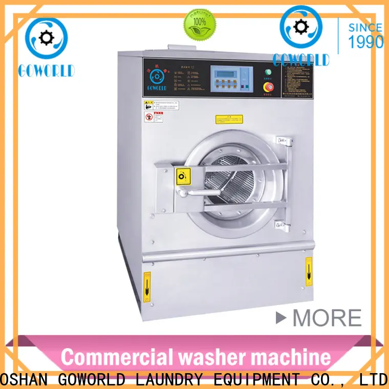 GOWORLD stainless steel semi automatic laundry machine Easy to control for Commercial laundromat520 1
