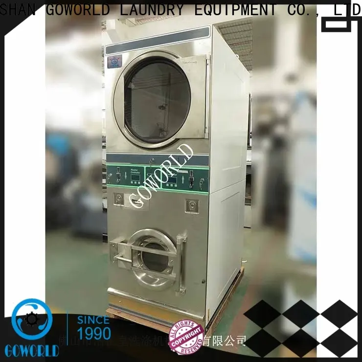 GOWORLD stainless steel semi automatic laundry machine Easy to control for Commercial laundromat547 1