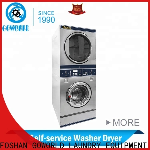 GOWORLD stainless steel semi automatic laundry machine Easy to control for Commercial laundromat584 1