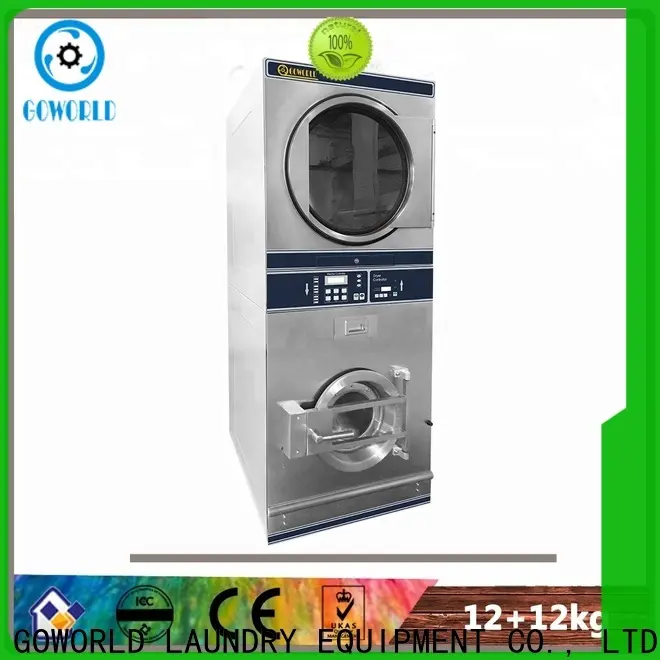 GOWORLD stainless steel semi automatic laundry machine Easy to control for Commercial laundromat585 1