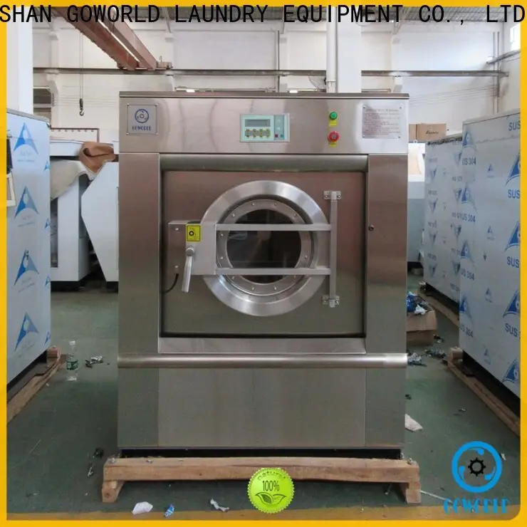 GOWORLD stainless steel semi automatic laundry machine Easy to control for Commercial laundromat587 1