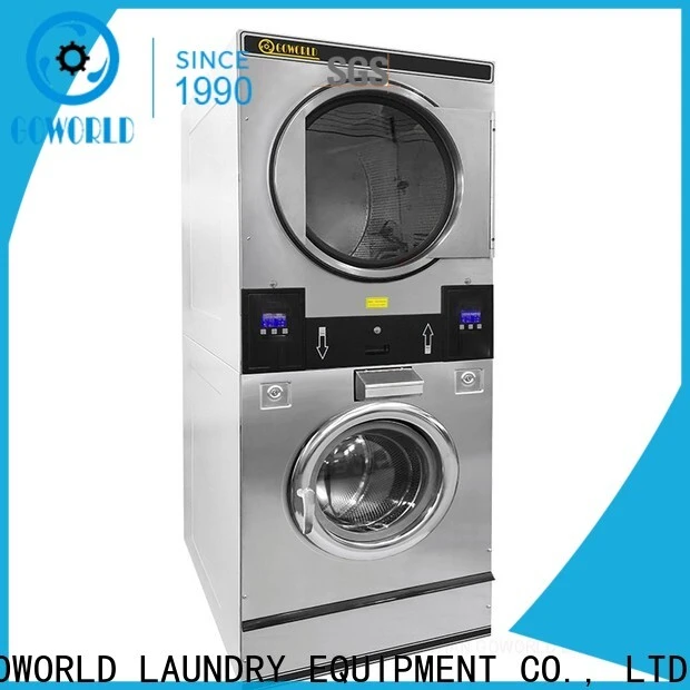 GOWORLD Energy Saving stackable washer and dryer sets electric heating for hotel 1