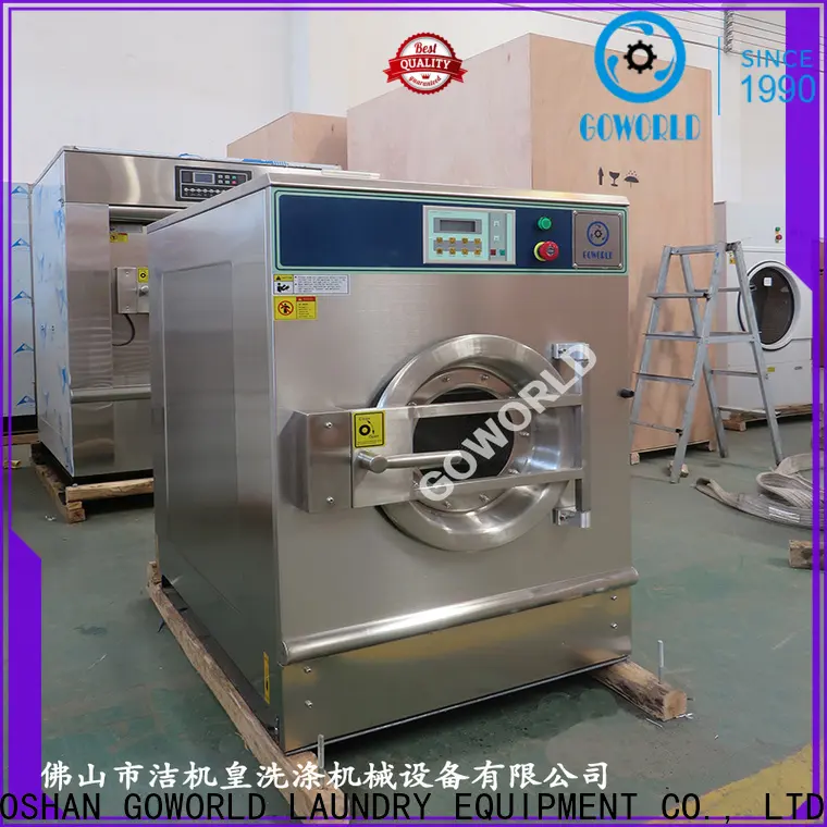 GOWORLD stainless steel semi automatic laundry machine Easy to control for Commercial laundromat615 1