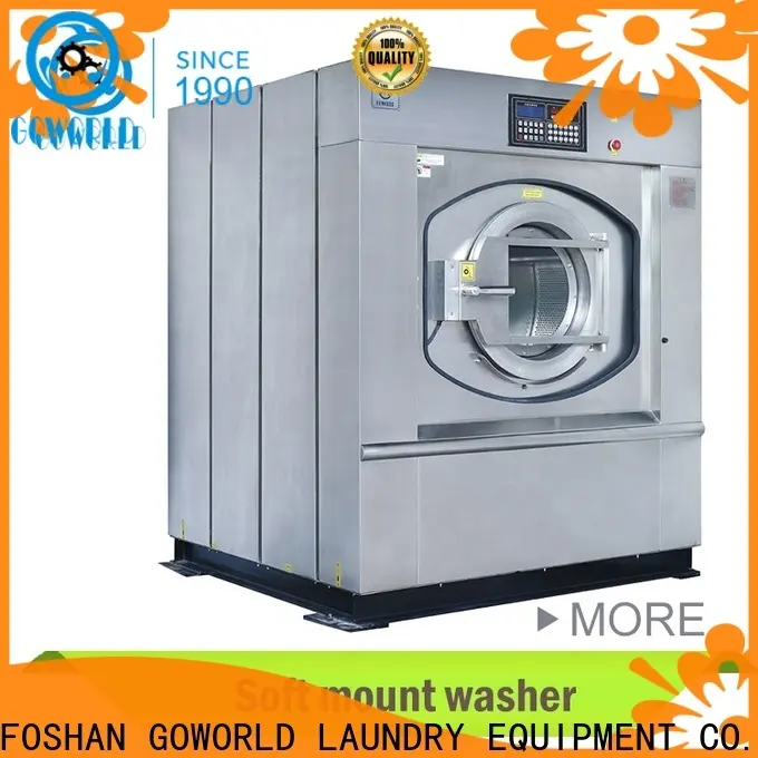 GOWORLD stainless steel semi automatic laundry machine Easy to control for Commercial laundromat646 1
