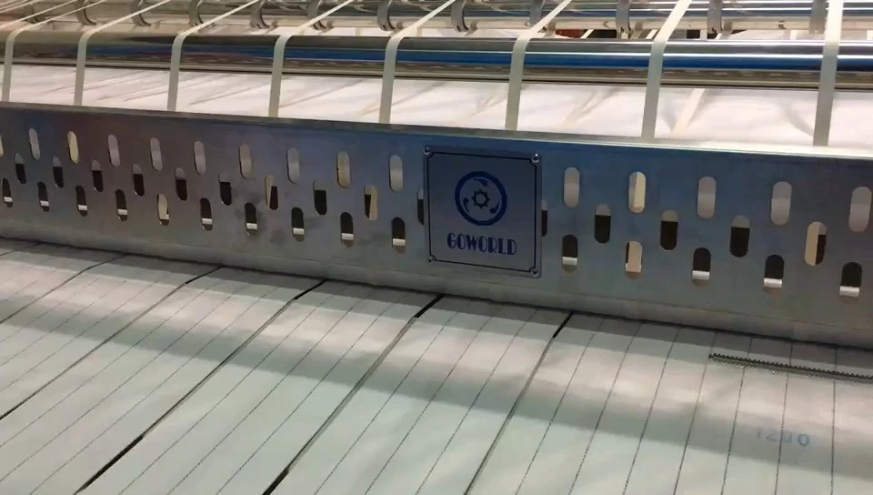 Roller type flat ironer-Gas heating ironing machine for laundry plant 1