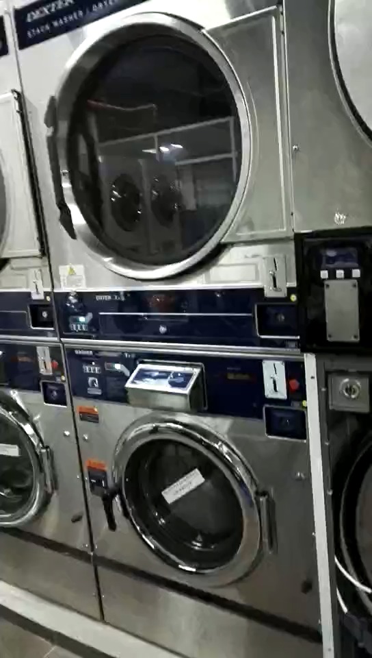 12kg-25kg coin operated combo washer dryer for restaurants,railway company,fire brigade 1