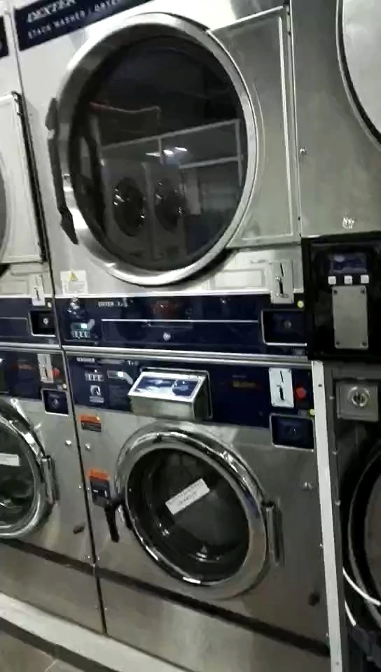 12kg-25kg coin operated combo washer dryer for restaurants,railway company,fire brigade 1