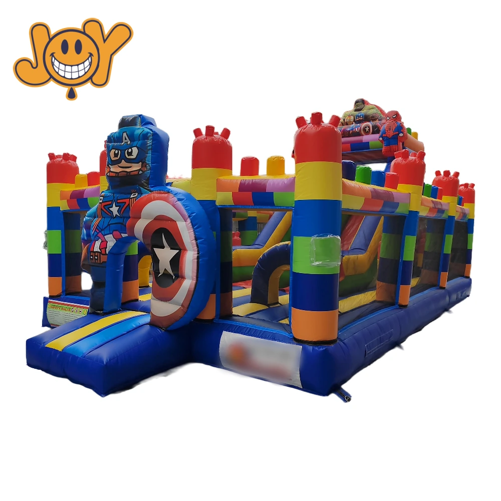 Terre de jeux de bloc de construction gonflable pour les enfants 1