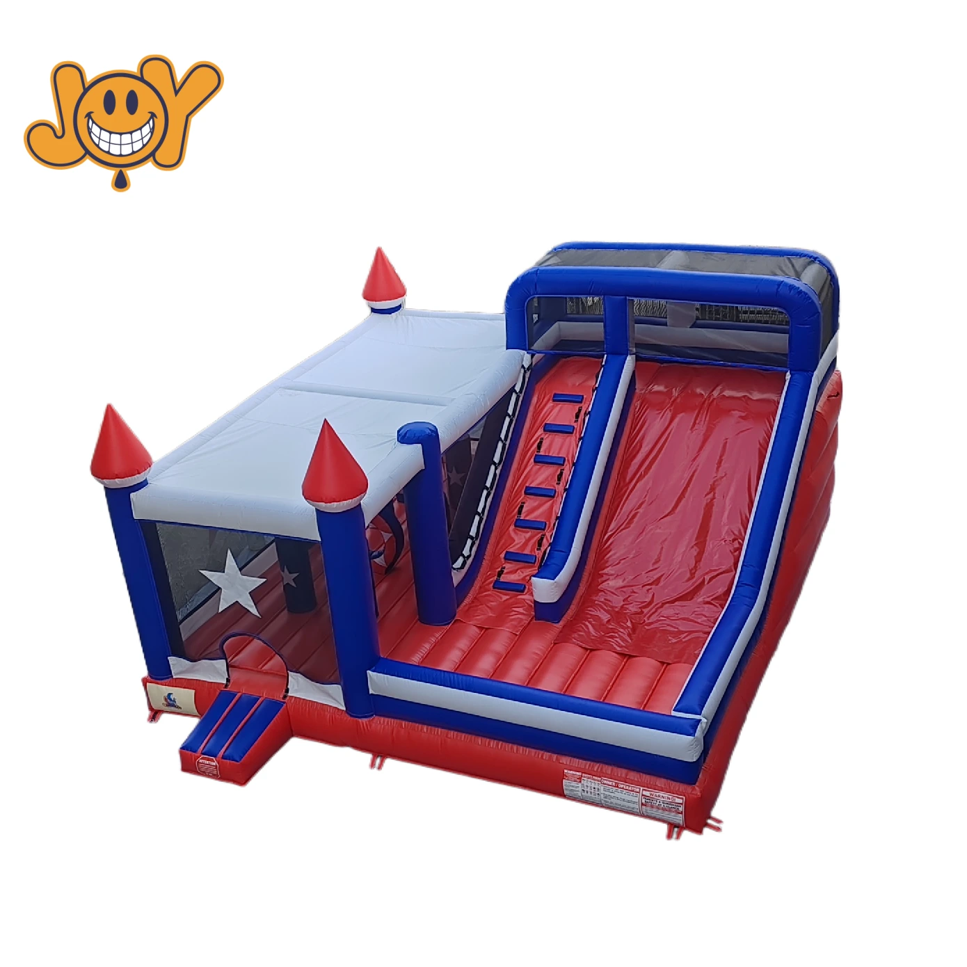 Продается коммерческий батут с горкой размером 7x7 метров. 1