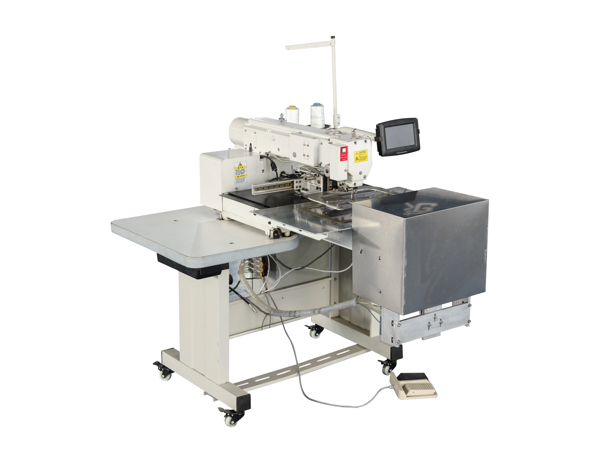 Automatic taping and zipper system ZL-TZ-1A for manual production of 3-sided mattresses 1