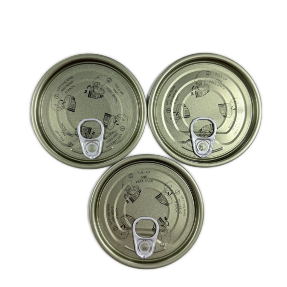 307E 83mm Friendly Easy Peel off Open Tinplate Tin Lid for Canned Food Round Fujian 1