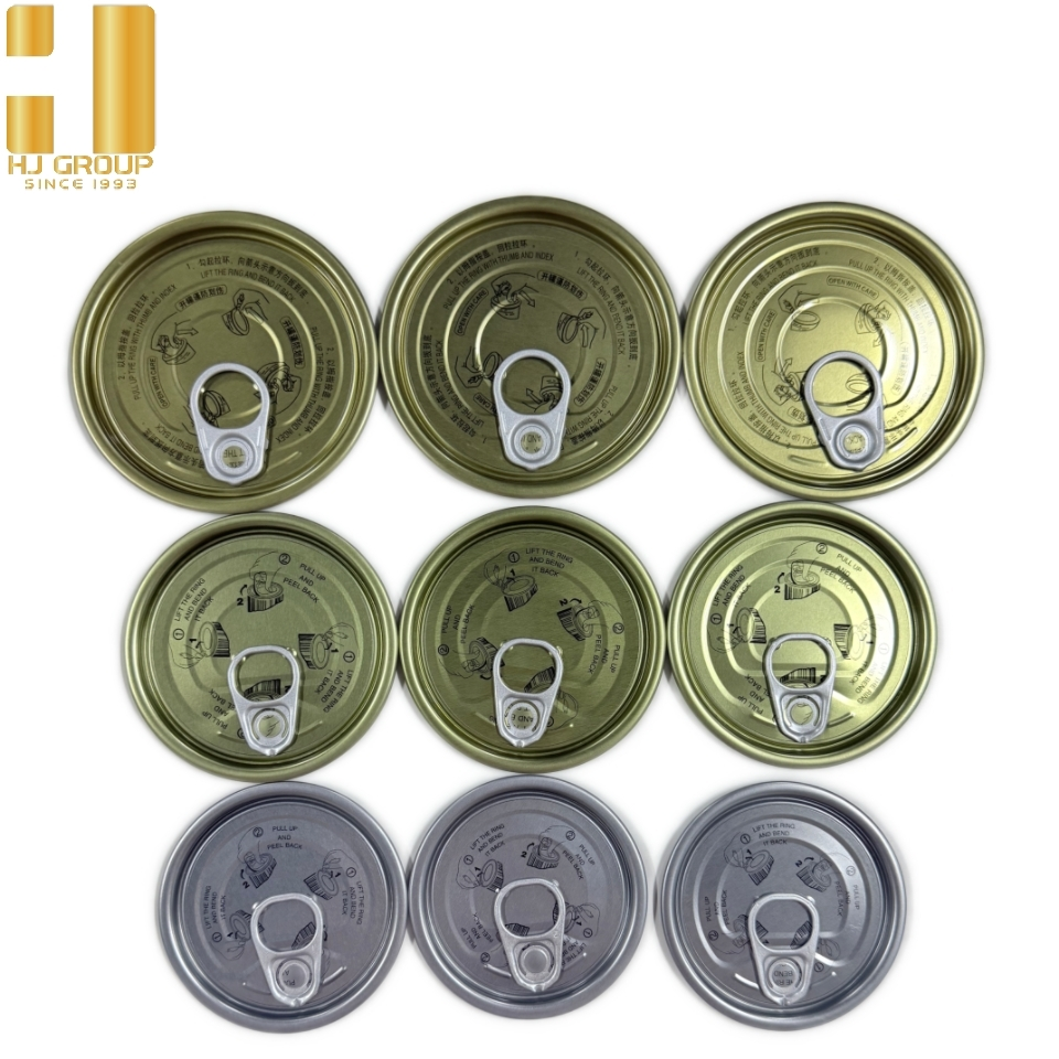 307# 300# 211# 83mm 73mm 65mm Tinplate Easy Open Lids  for  Food Cans Sealing 1