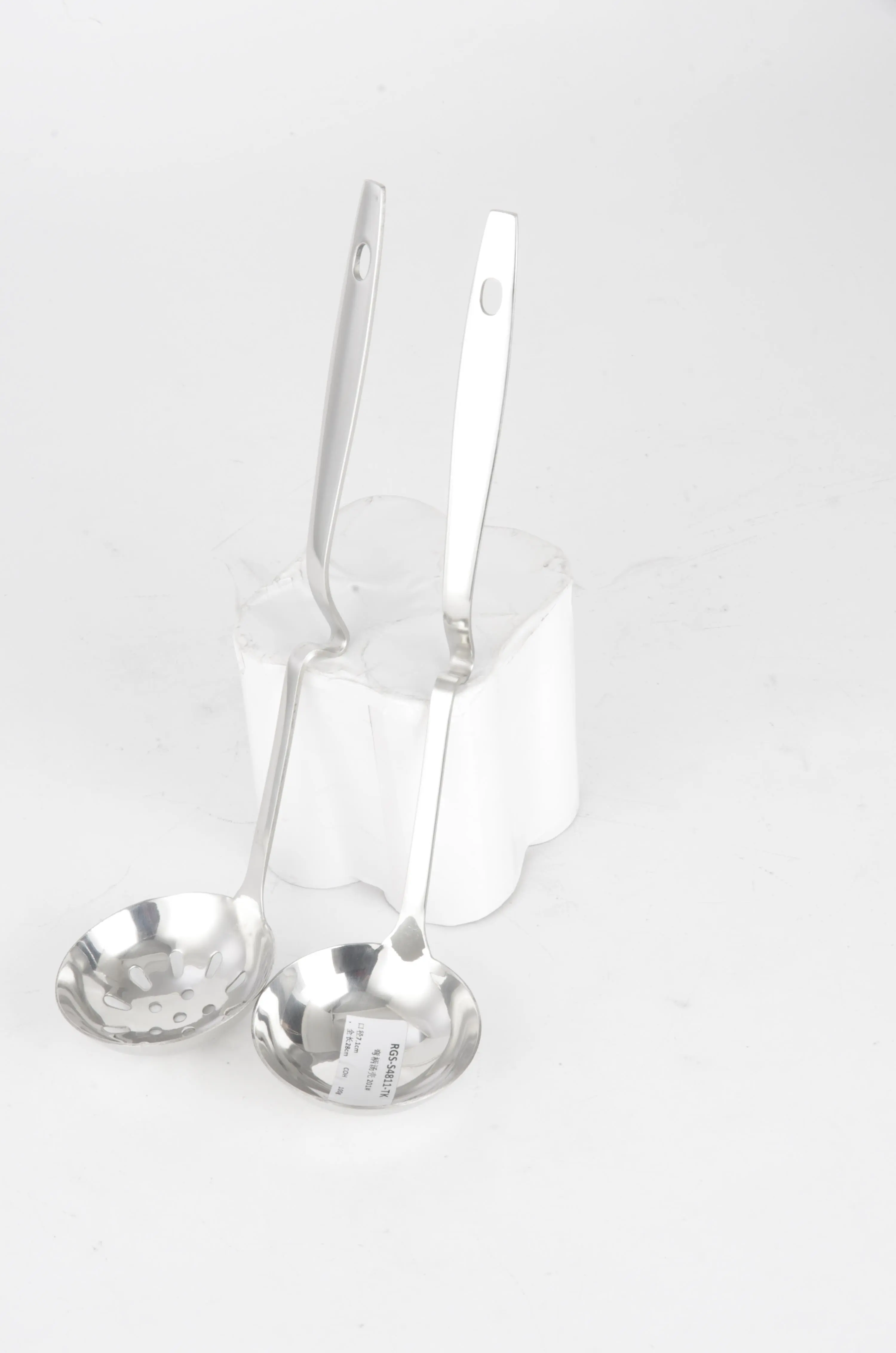 Stainless Steel Soup Leak And Spoon Set 201# RGS-S4811 1