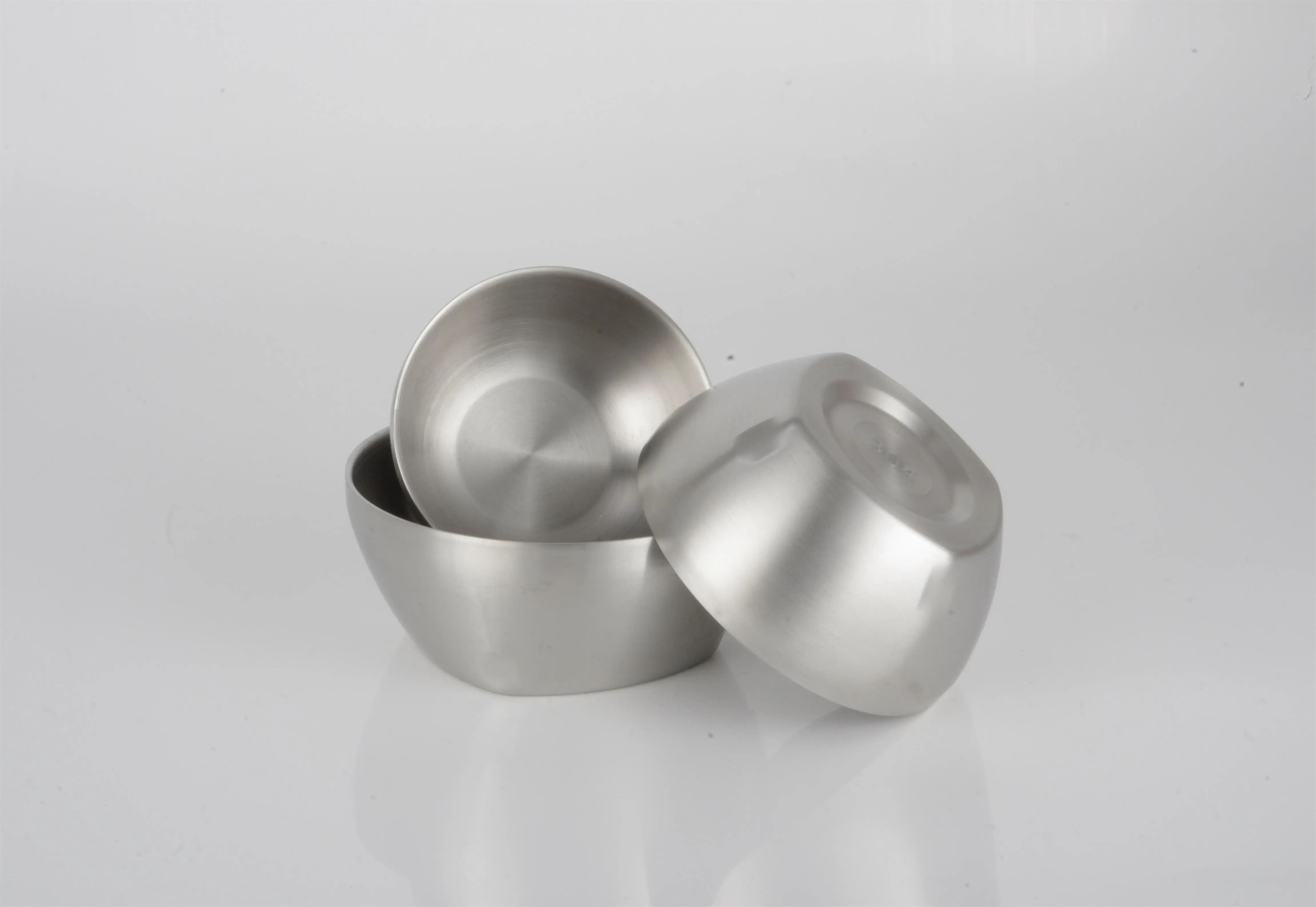 Stainless Steel Round Bowl With Square Bottom 304# RGS-W035 1