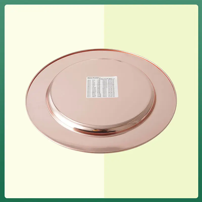 New stainless steel eating plates Supply for cooking 4