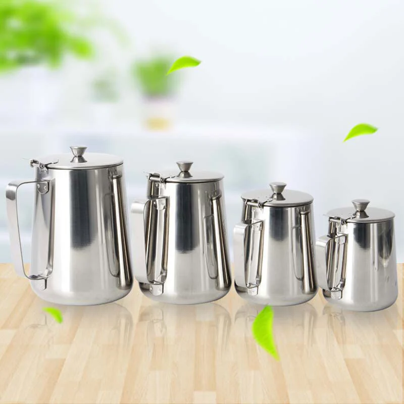 Multi-purpose Stainless Steel Lip Pull Flower Milk Pot stock pot RGS-KK083 1