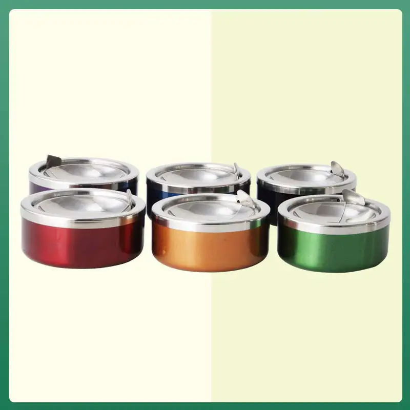 Evergreen Custom stainless steel cigarette ashtray Supply for kitchen 5