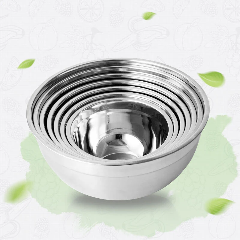 Stainless Steel Mixing Bowl with Cover WS016 1