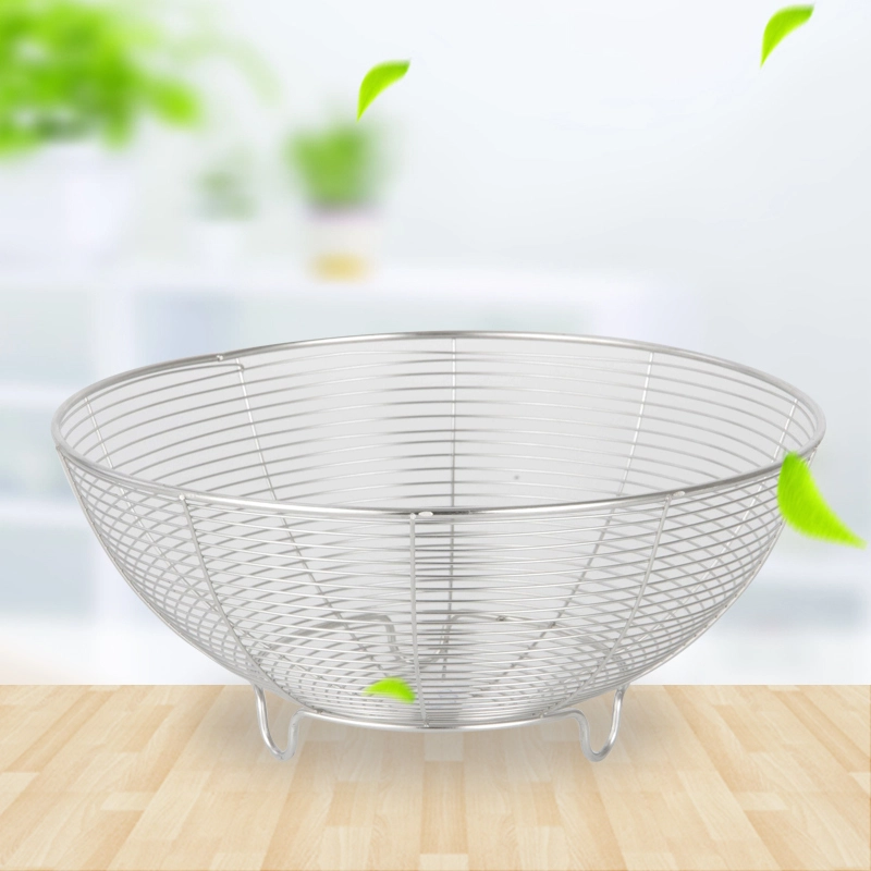 Stainless Steel Fruits  food Basket With Bottom RGS-MG2031 1