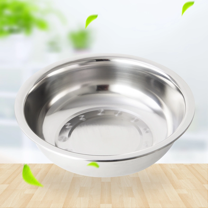 Stainless Steel Reverse-edge Basin (Thickened full foot) 201# RGS-B3893 1